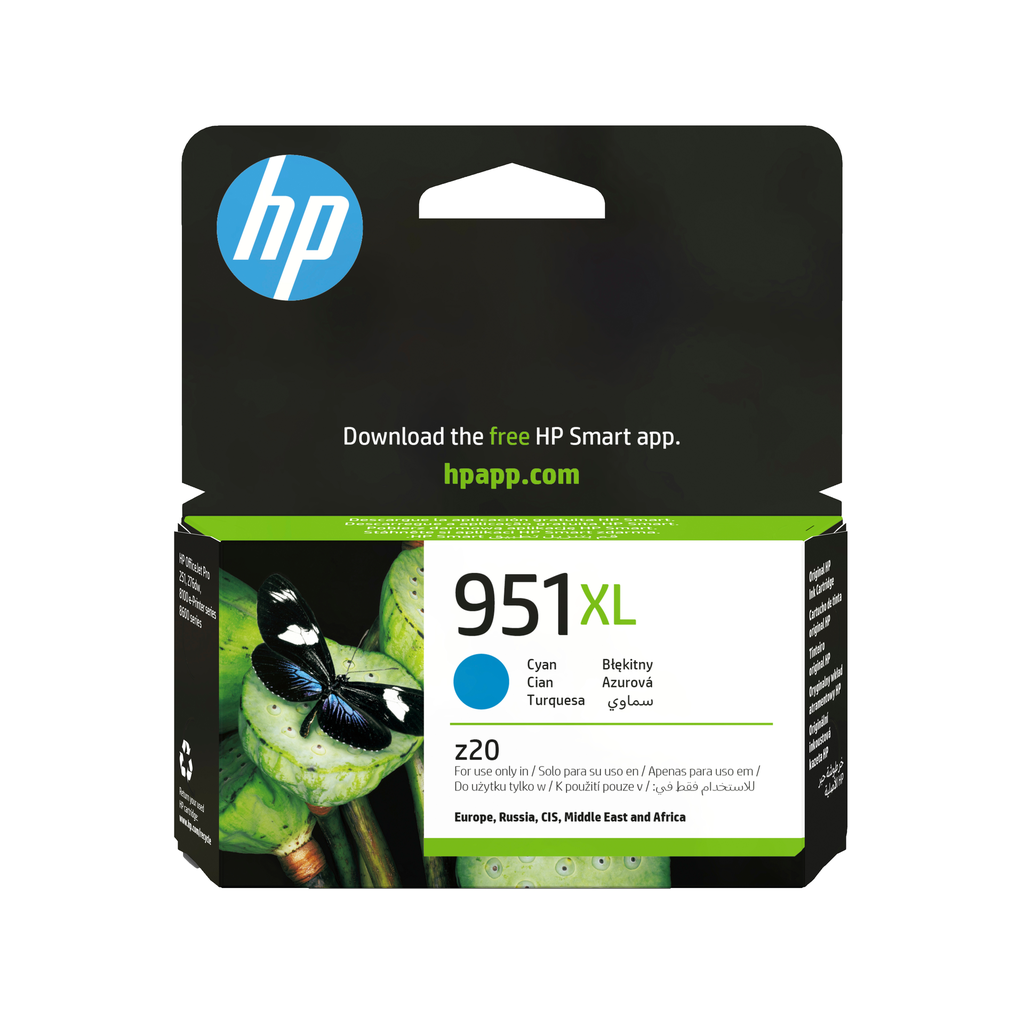 Cartouche d'encre HP 951XL / CN046AE cyan XL, 1 500 pages