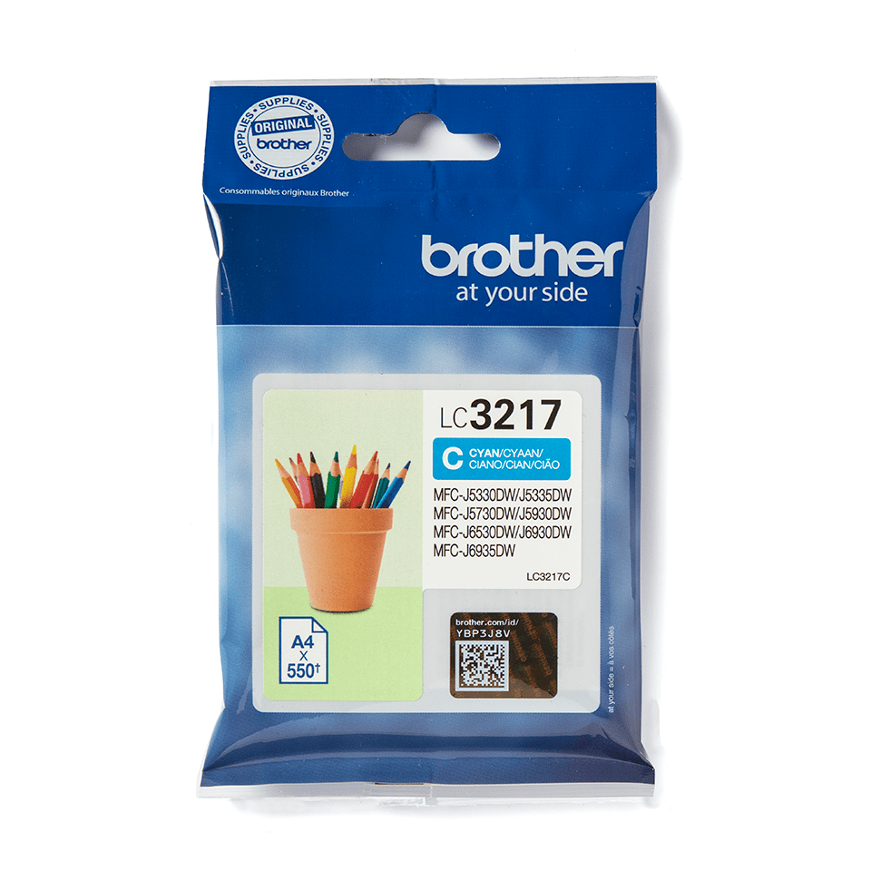 [LC3217C] Brother LC-3217C / LC3217C cyan ink cartridge, 550 pages