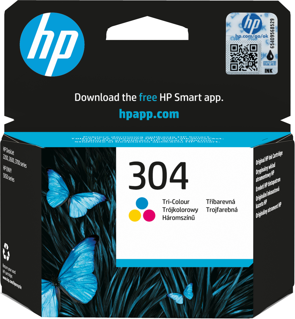 [N9K05AE] Cartouche d'encre HP 304 / N9K05AE 3 couleurs, 100 pages