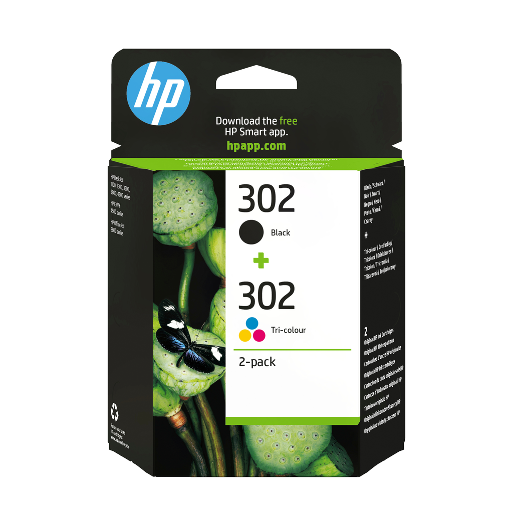 [X4D37AE] Pack HP 302 / X4D37AE 4 couleurs, 170 pages