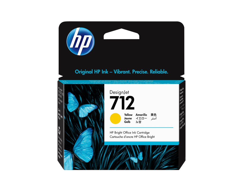 [3ED69A] Tintenpatrone HP 712 / 3ED69A Gelb, 29 ml