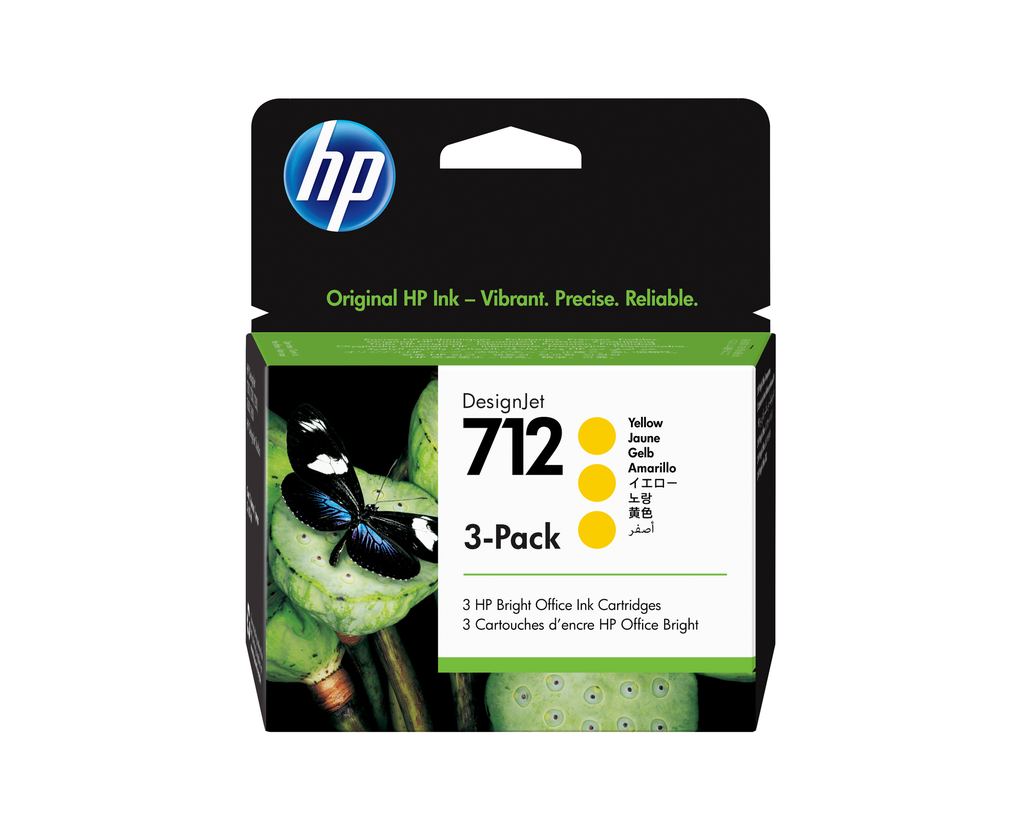 [3ED79A] HP 712 / 3ED79A yellow ink cartridge, 29 ml (3-pack)