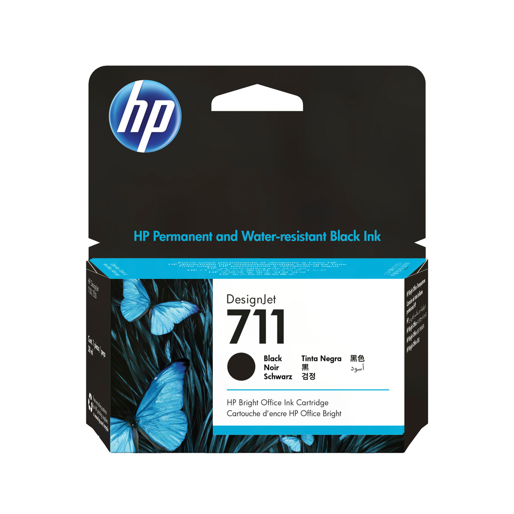 [CZ129A] Tintenpatrone HP 711 / CZ129A Schwarz, 38 ml