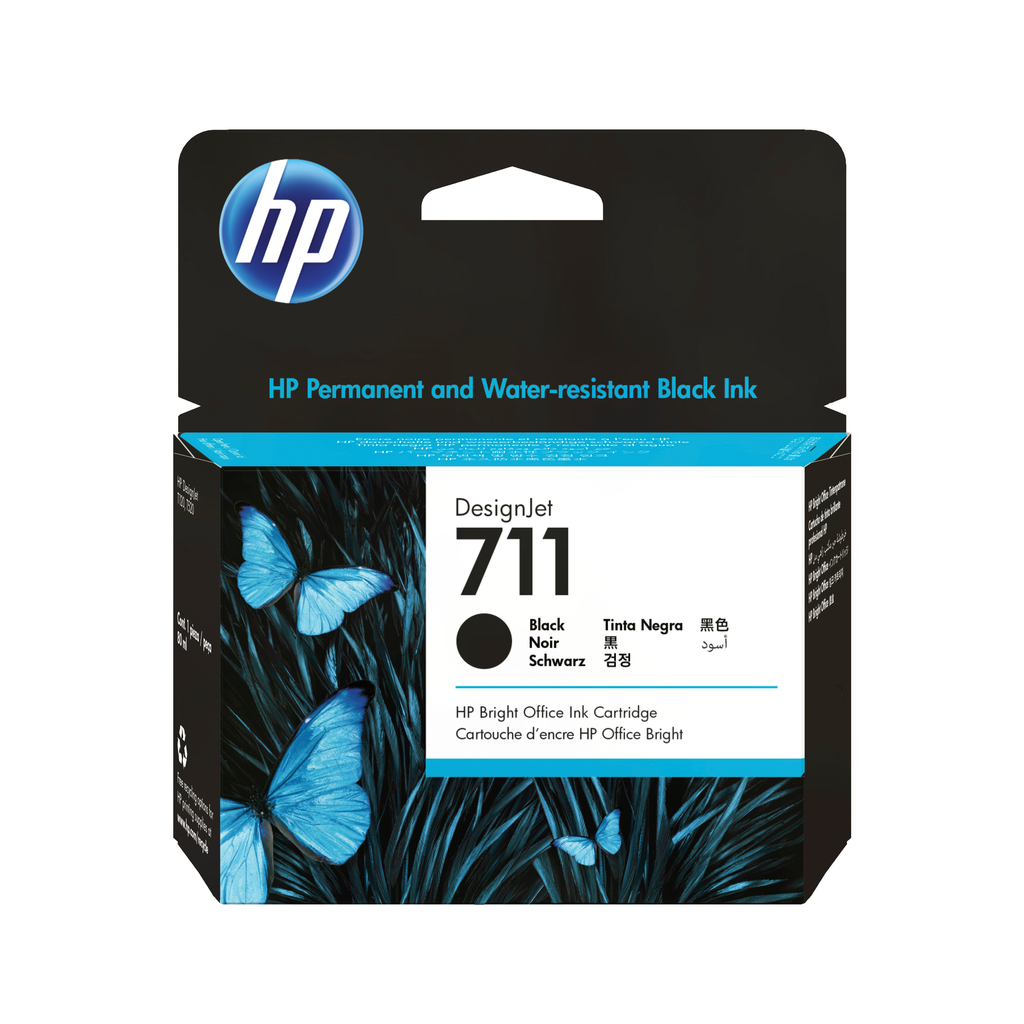[CZ133A] Tintenpatrone HP 711 / CZ133A Schwarz, 80 ml
