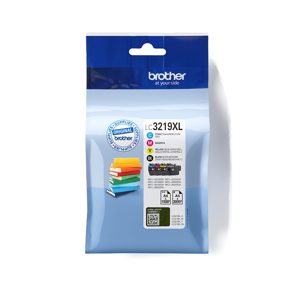 [LC3219XLVAL] Brother Tinten-Multipack LC-3219XLVAL / LC3219XLVAL, 4 Farben XL, 1.500 Seiten