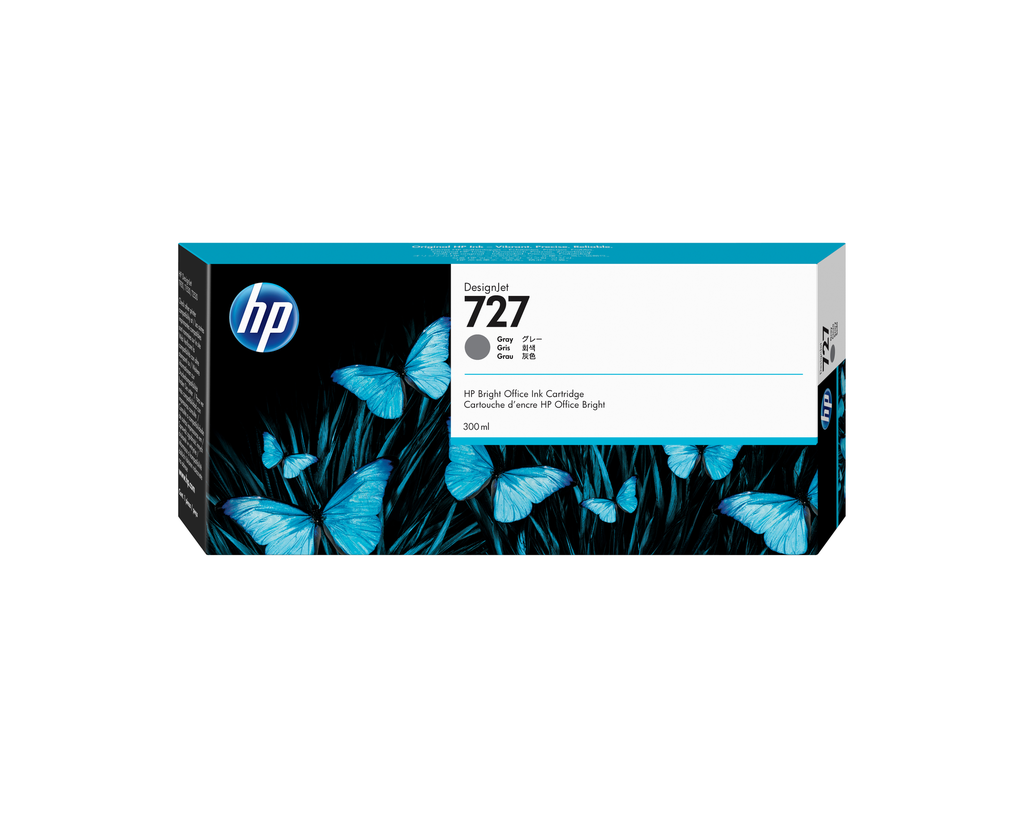[F9J80A] HP 727 / F9J80A gray ink cartridge, 300 ml