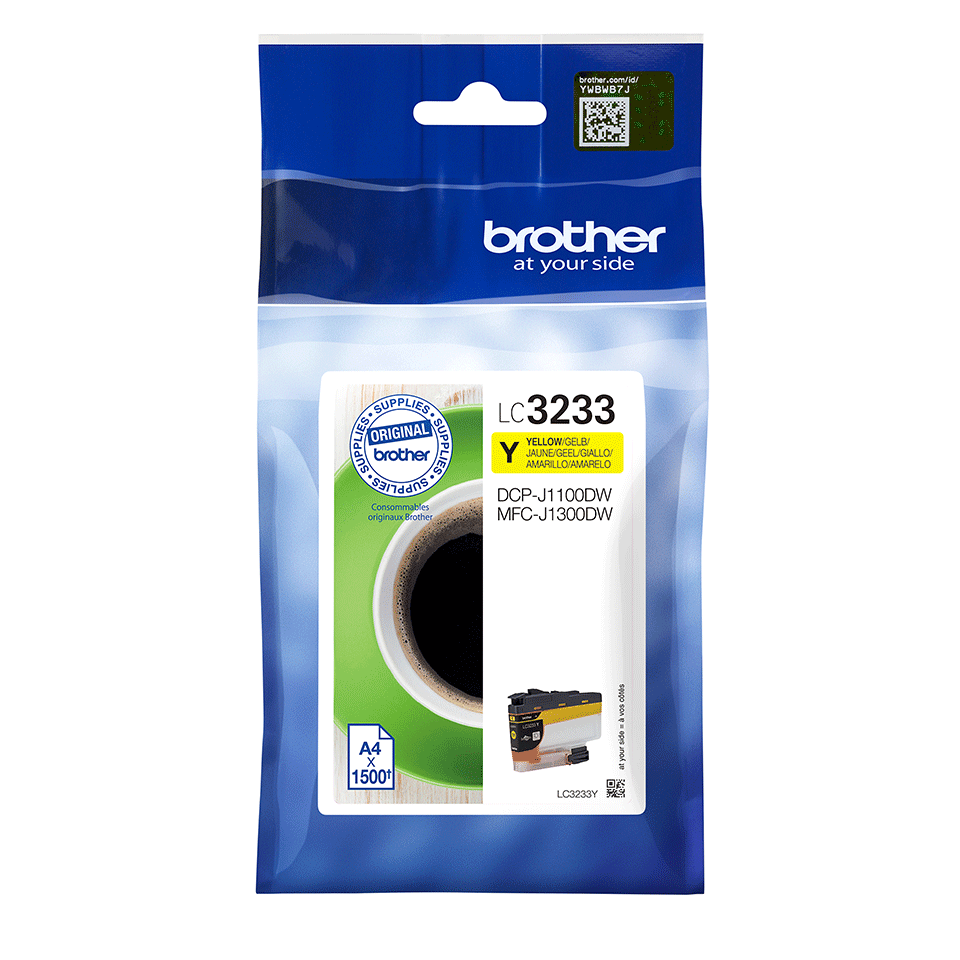 [LC3233Y] Brother Tintenpatrone LC-3233Y / LC3233Y Gelb, 1.500 Seiten