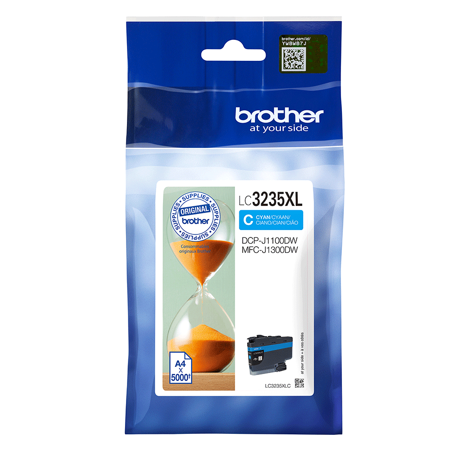[LC3235XLC] Cartouche d'encre Brother LC-3235XLC / LC3235XLC cyan XL, 5 000 pages