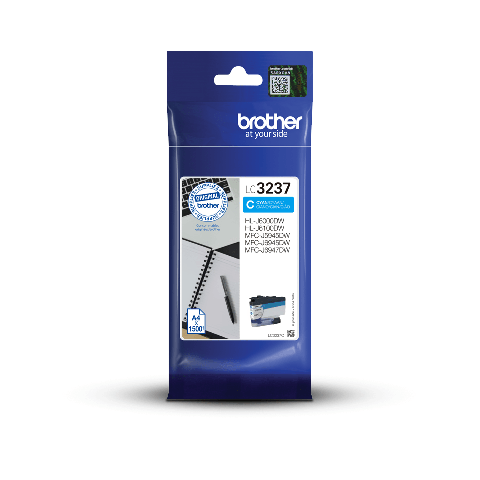 [LC3237C] Brother LC-3237C / LC3237C cyan ink cartridge, 1,500 pages