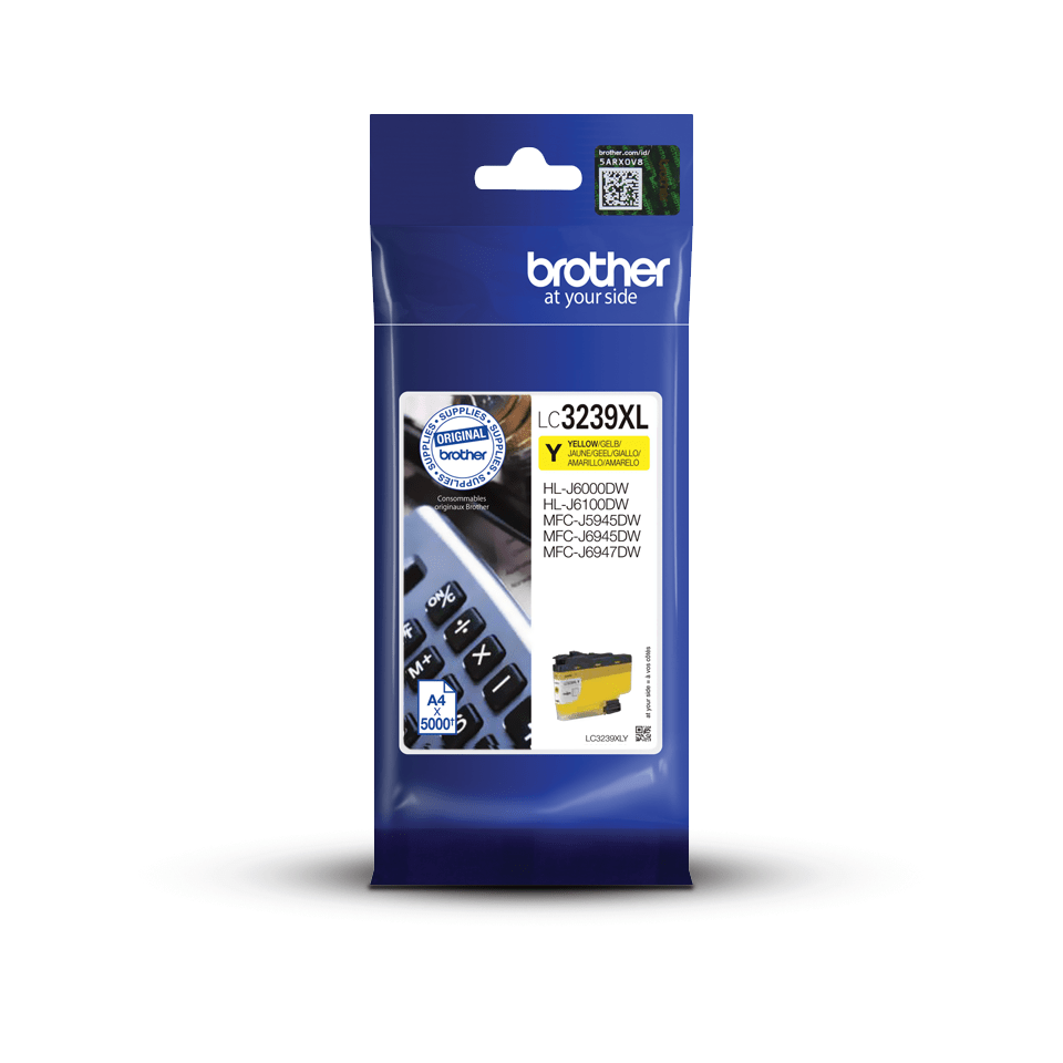 [LC3239XLY] Cartouche d'encre Brother LC-3239XLY / LC3239XLY jaune XL, 5 000 pages