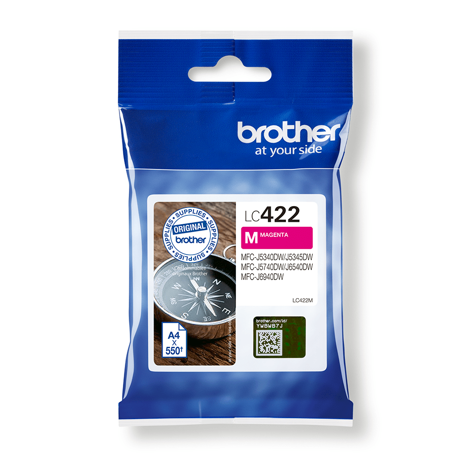 [LC422M] Brother LC-422M / LC422M magenta ink cartridge, 550 pages