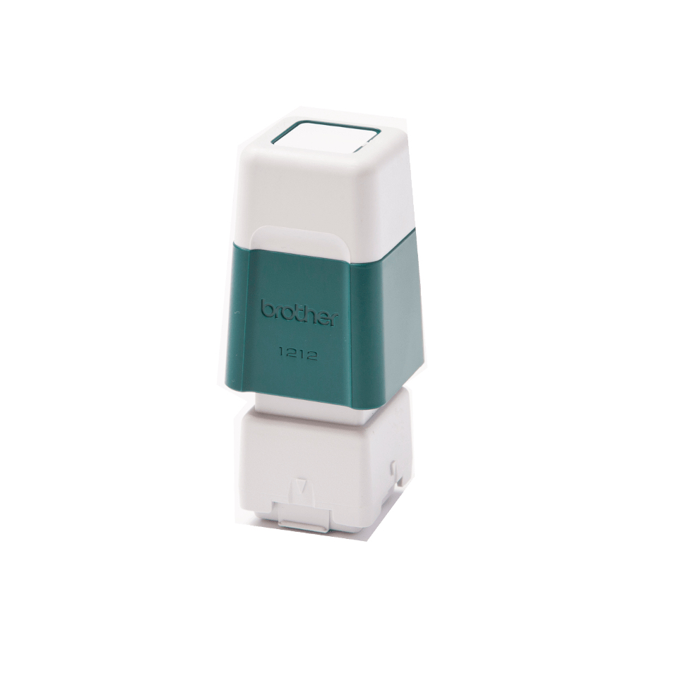 Brother PR1212G6P pre-inked stamps 12 x 12 mm green, pack of 6