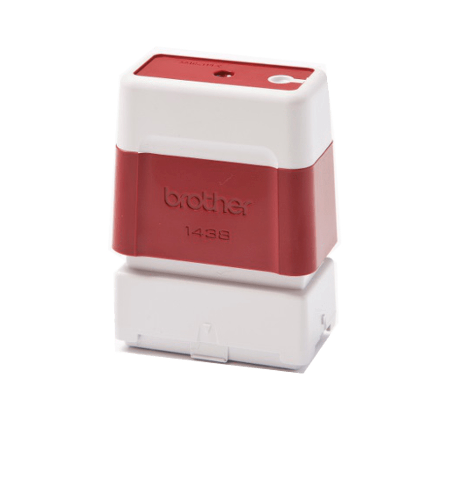 [PR1438R6P] Tampons Brother PR1438R6P 14 x 38 mm rouge, lot de 6