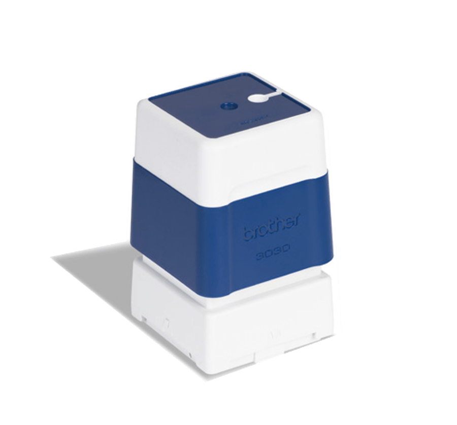 Tampons Brother PR3030E6P 30 x 30 mm bleu, lot de 6