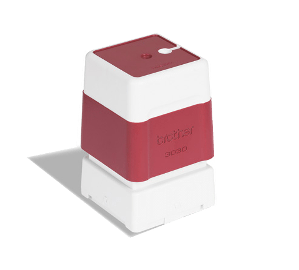 Brother PR3030R6P pre-inked stamps 30 x 30 mm red, pack of 6