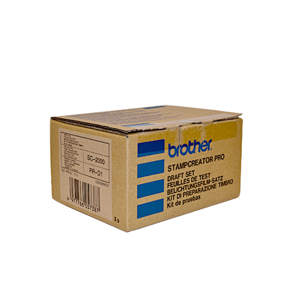 Kit films d'impression et ruban encreur Brother PRD1 pour Stamp Creator, 150 empreintes