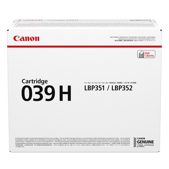 Toner Canon 039H / 0288C001 Schwarz XL, 25.000 Seiten