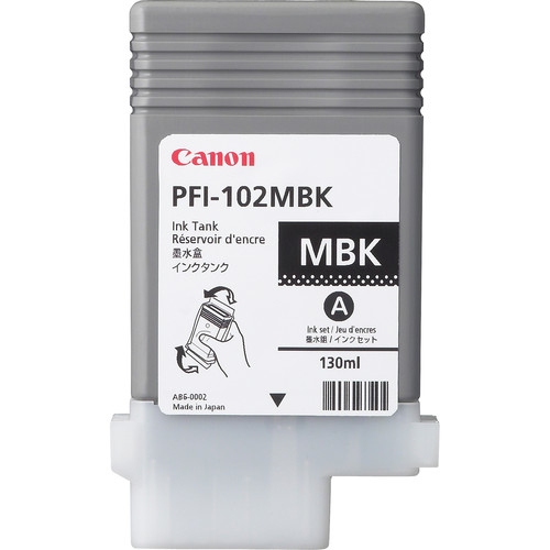 Canon PFI-102MBK / 0894B001 matte black ink cartridge, 130 ml