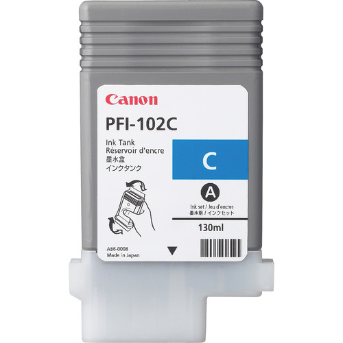 Tintenpatrone Canon PFI-102C / 0896B001 Cyan, 130 ml