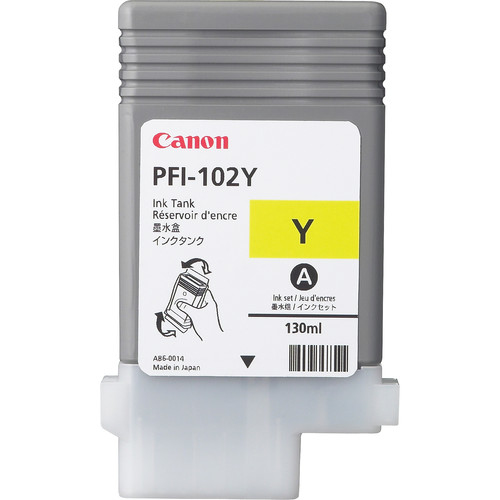 Cartouche d'encre Canon PFI-102Y / 0898B001 jaune, 130 ml