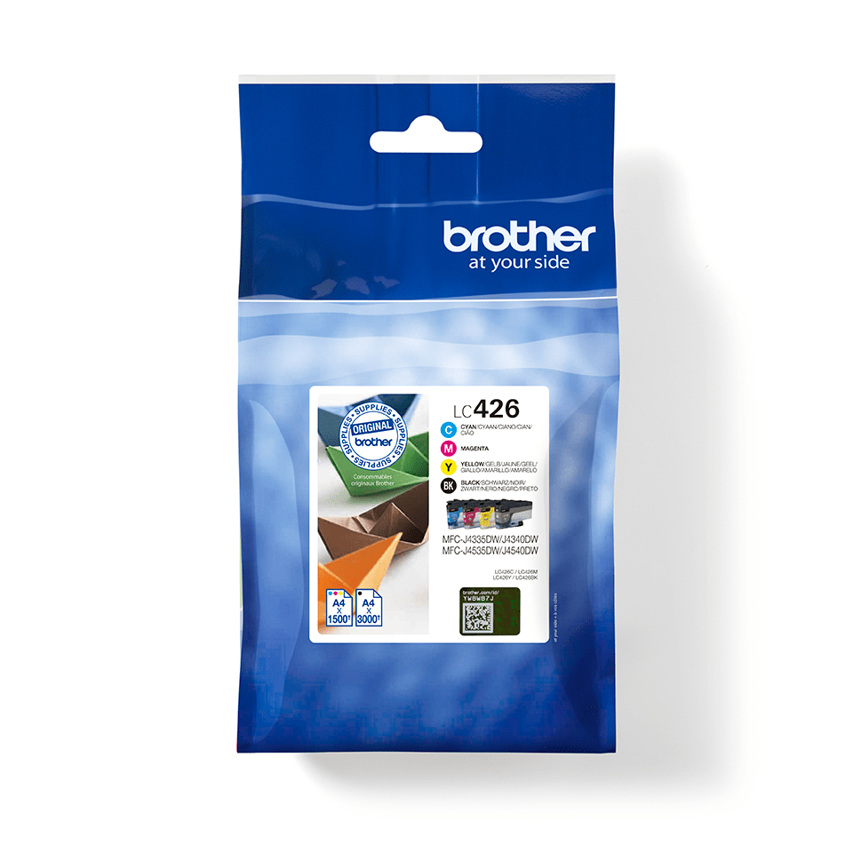[LC426VAL] Brother Tinten-Multipack LC-426VAL / LC426VAL, 4 Farben, 1.500 Seiten