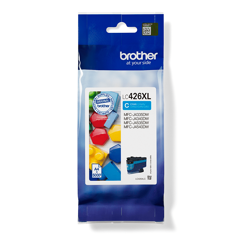 [LC426XLC] Cartouche d'encre Brother LC-426XLC / LC426XLC cyan XL, 5 000 pages