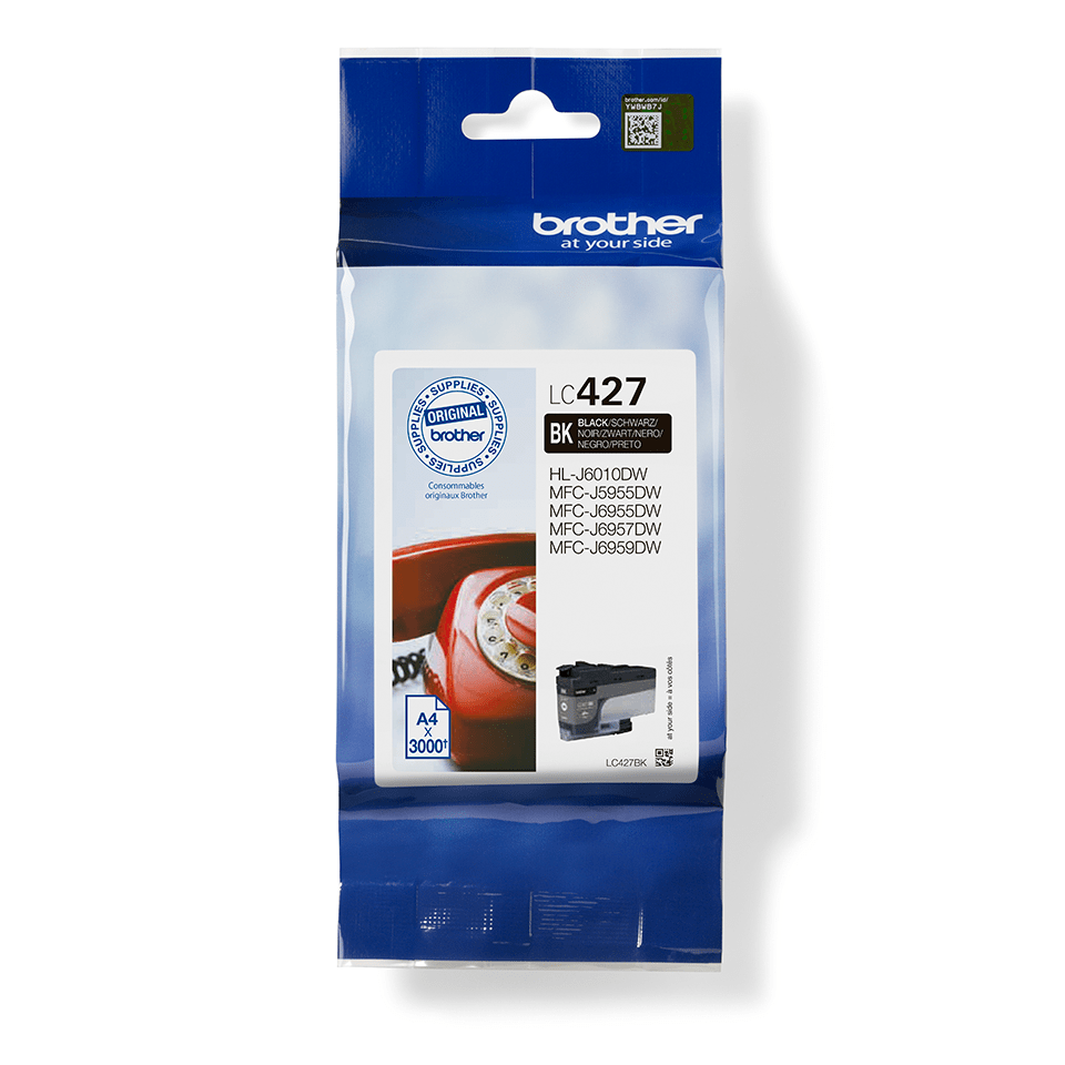 [LC427BK] Brother Tintenpatrone LC-427BK / LC427BK Schwarz, 3.000 Seiten