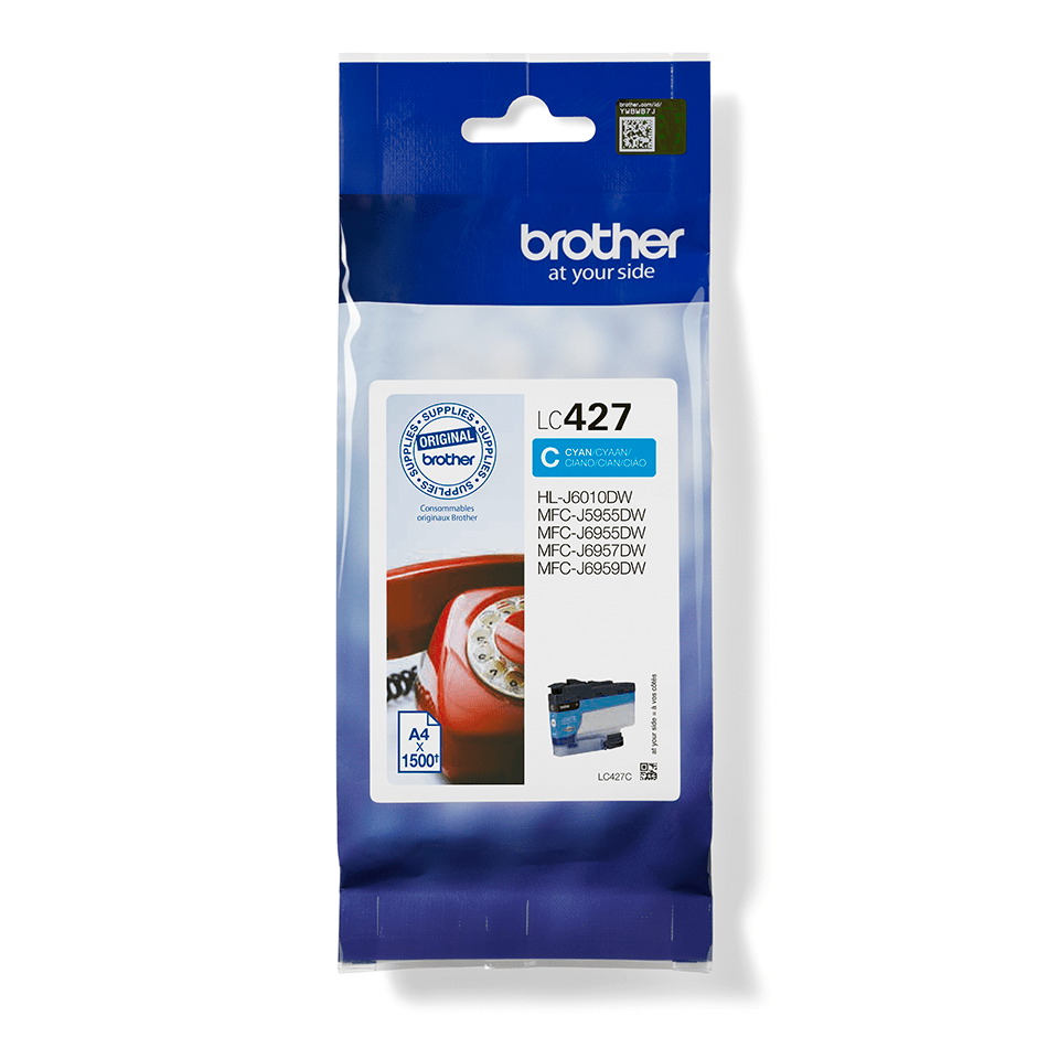 [LC427C] Cartouche d'encre Brother LC-427C / LC427C cyan, 1 500 pages