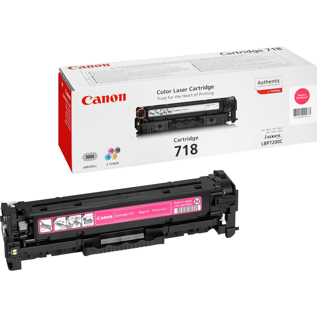Toner Canon 718 / 2660B002 Magenta, 2.900 Seiten