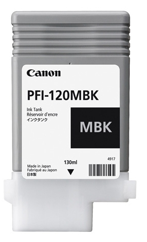 Tintenpatrone Canon PFI-120MBK / 2884C001 Mattschwarz, 130 ml