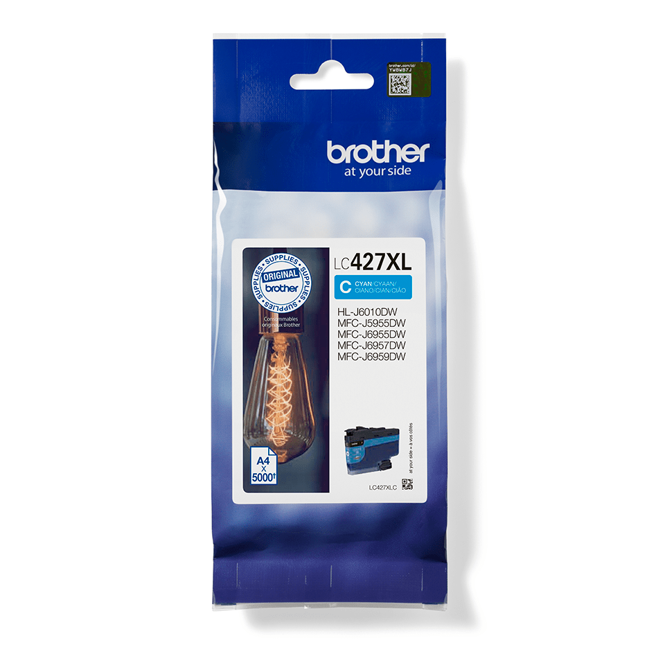 [LC427XLC] Brother LC-427XLC / LC427XLC cyan ink cartridge XL, 5,000 pages