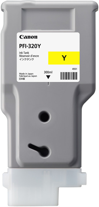 Cartouche d'encre Canon PFI-320Y / 2893C001 jaune, 300 ml