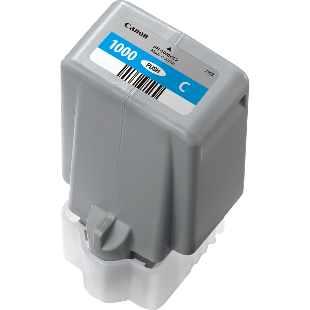 Canon PFI-1000 / 0547C001 cyan ink cartridge, 5,025 pages