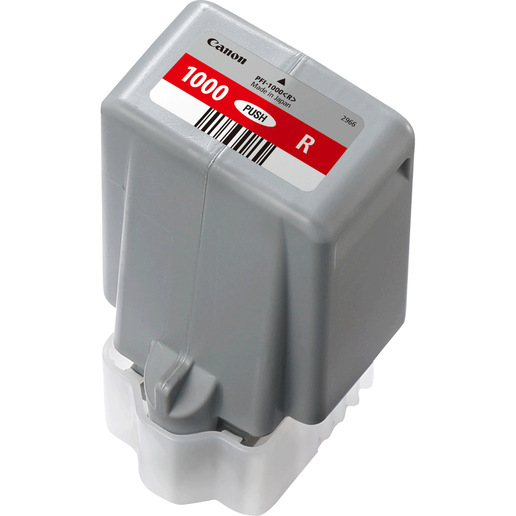 Tintenpatrone Canon PFI-1000 R / 0554C001 Rot, 80 ml
