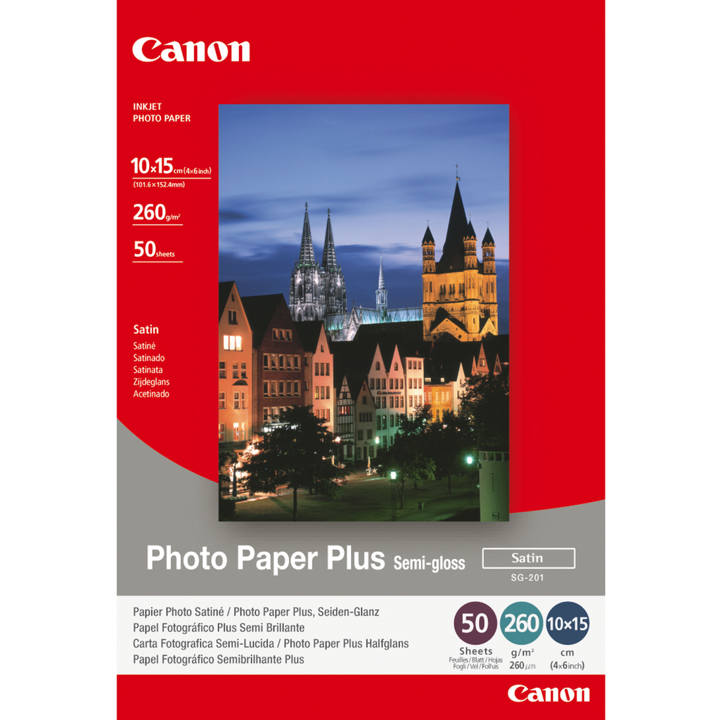 [1686B015] Canon SG-201 / 1686B015 photo paper, 10x15, 50 sheets