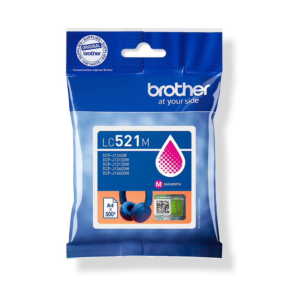 [LC521M] Cartouche d'encre Brother LC-521M / LC521M magenta, 500 pages
