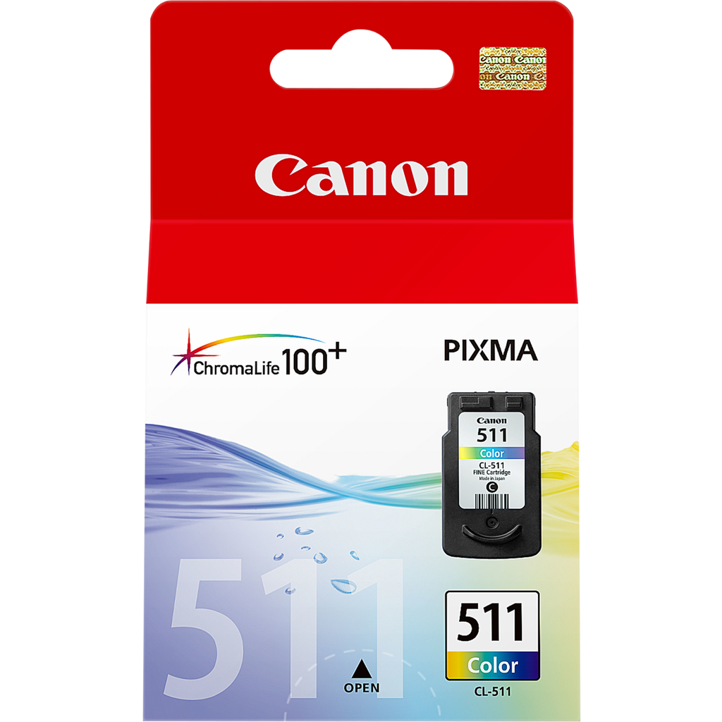 [2972B001] Tintenpatrone Canon CL-511 / 2972B001 Dreifarbig, 244 Seiten