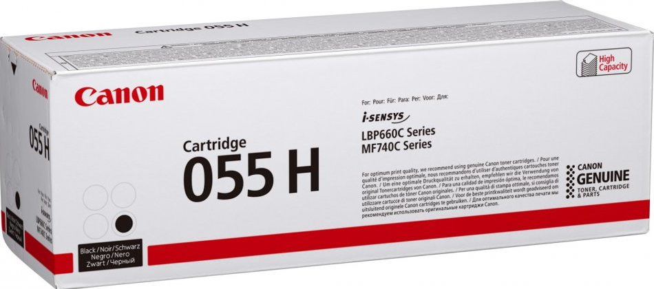 Toner Canon 055H / 3020C002 Schwarz XL, 7.600 Seiten