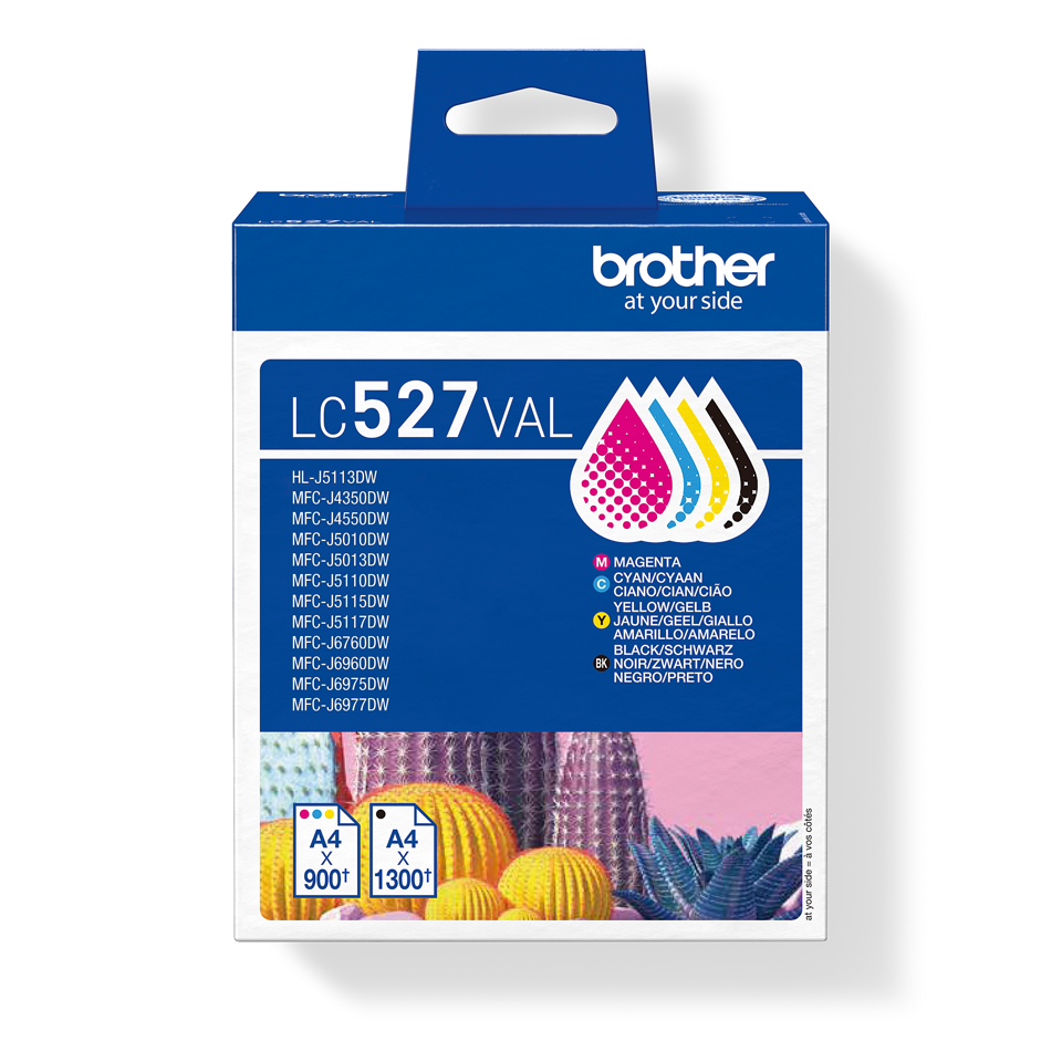 [LC527VAL] Brother Tinten-Multipack LC-527VAL / LC527VAL, 4 Farben, 900 Seiten