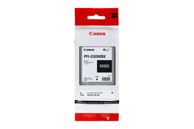Tintenpatrone Canon PFI-030MBK / 3488C001 Mattschwarz, 55 ml