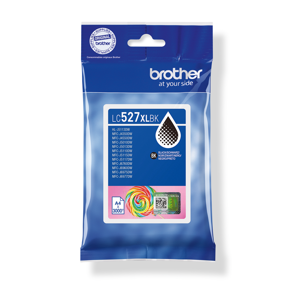 [LC527XLBK] Brother Tintenpatrone LC-527XLBK / LC527XLBK Schwarz XL, 3.000 Seiten