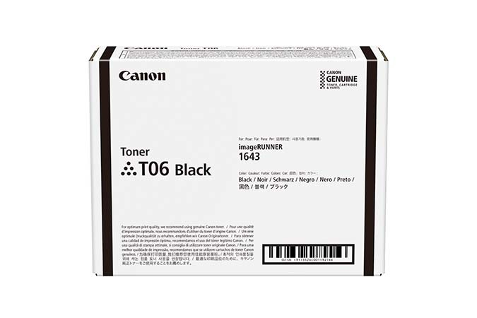 Toner Canon T06 / 3526C002 noir, 20 500 pages