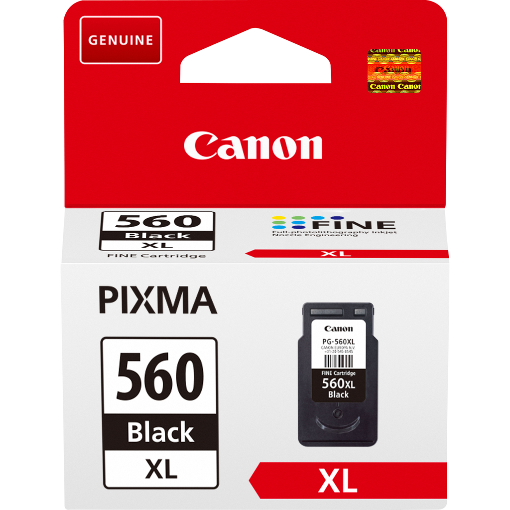 Tintenpatrone Canon PG-560XL / 3712C001 Schwarz XL, 400 Seiten