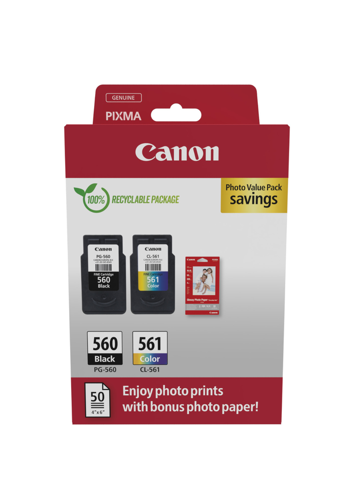 Pack Canon PG-560/CL-561 / 3713C008 4 couleurs