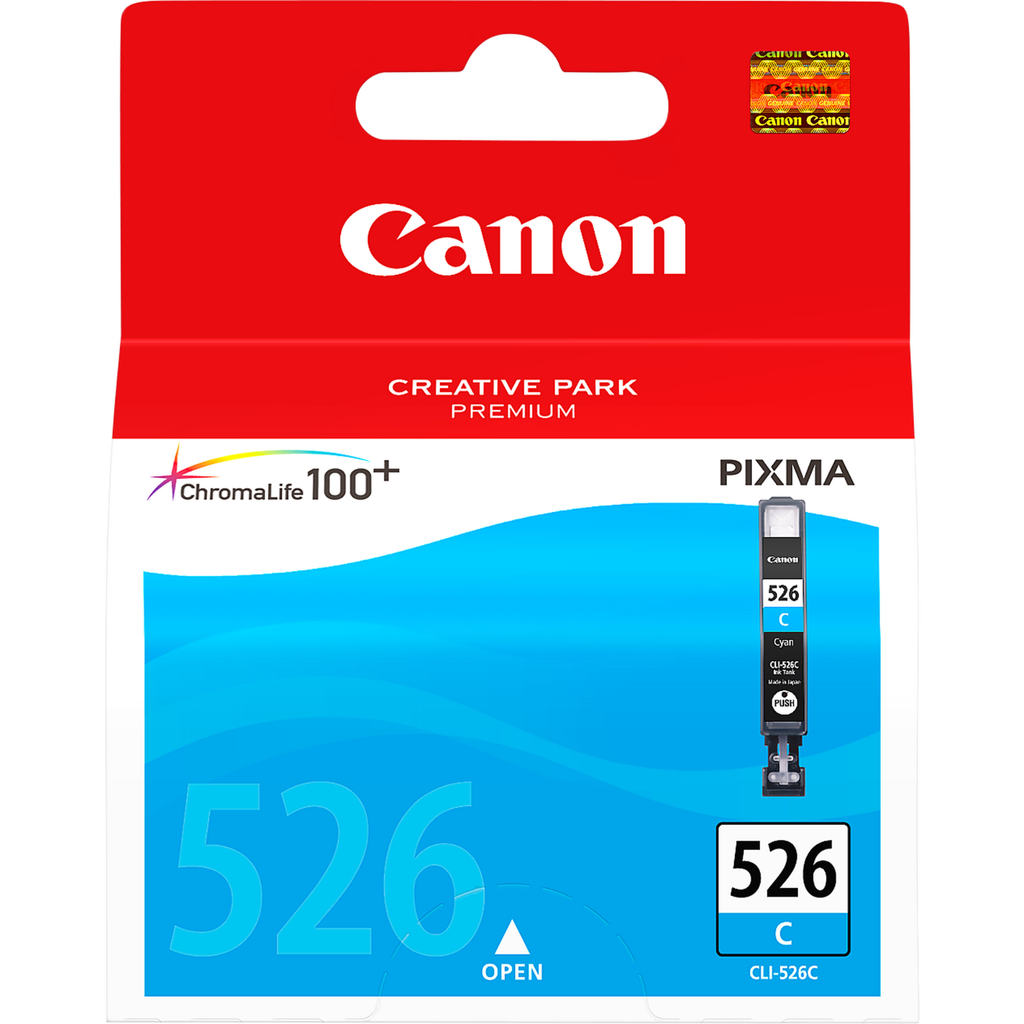 Canon CLI-526C / 4541B001 cyan ink cartridge, 530 pages