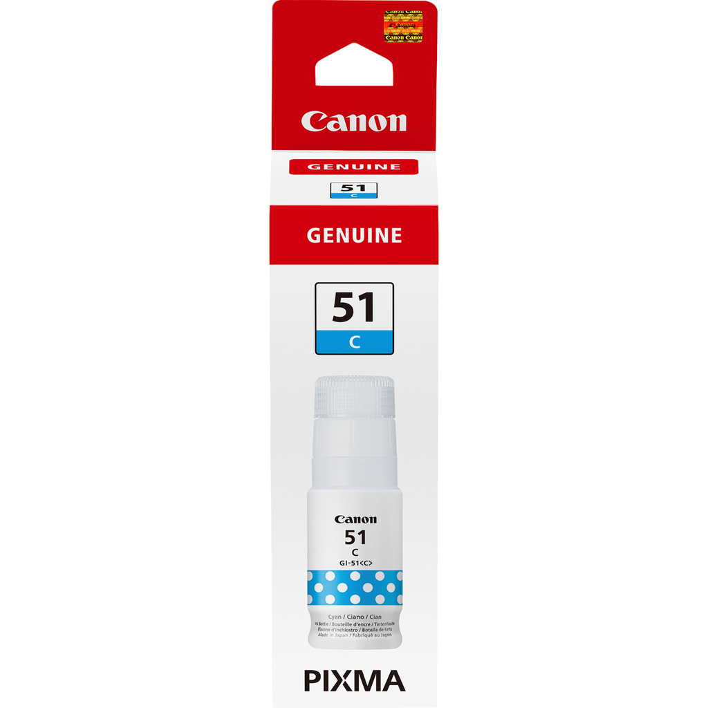Tintenflasche Canon GI-51 / 4546C001 Cyan, 7.700 Seiten
