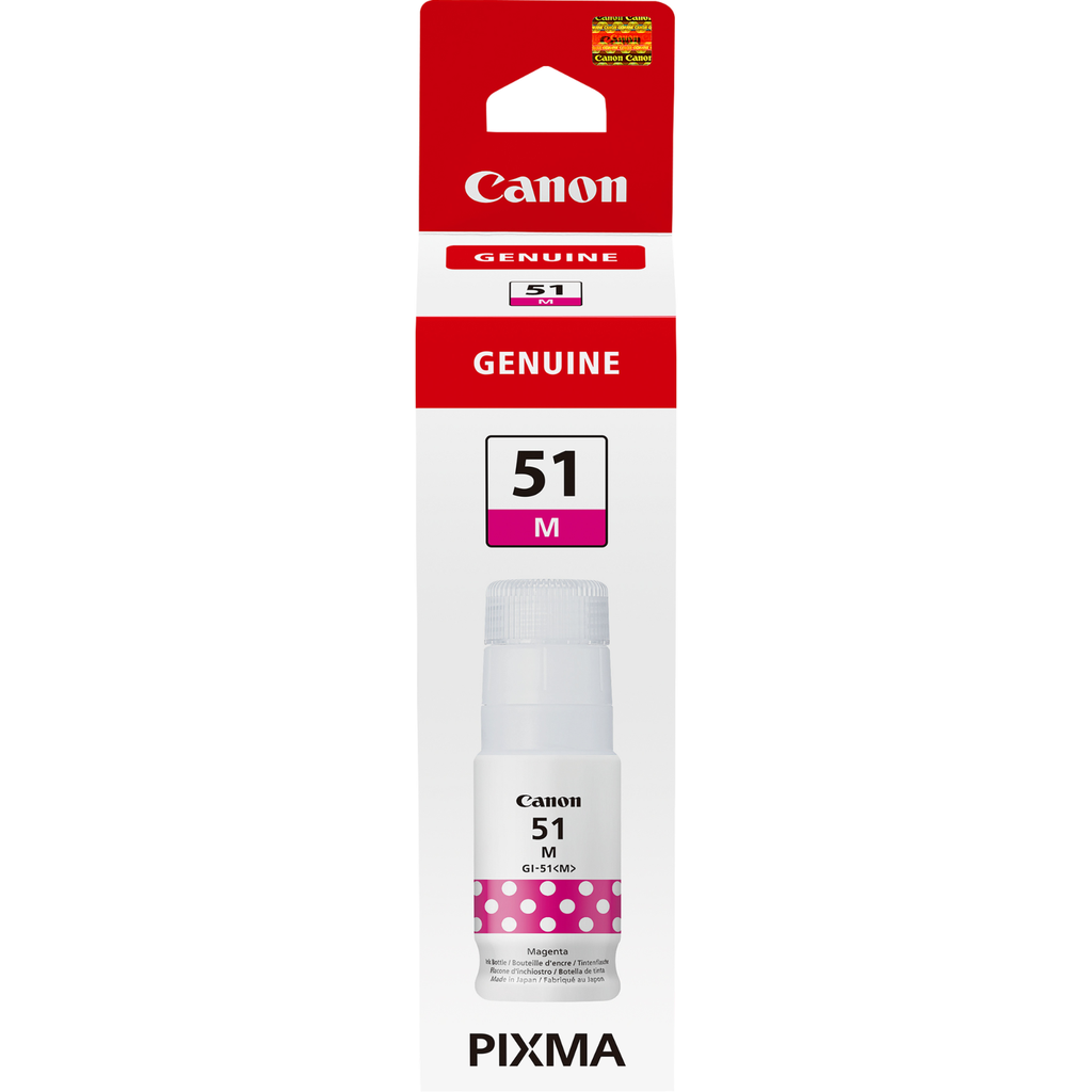 Bouteille d'encre Canon GI-51 / 4547C001 magenta, 7 700 pages