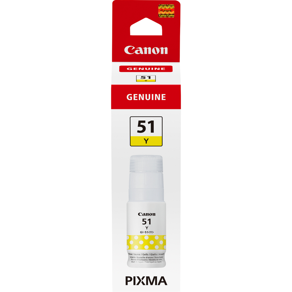 Tintenflasche Canon GI-51 G / 4548C001 Gelb, 7.700 Seiten