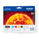 Pack cartouches d'encre Brother LC-980VALBP / LC980VALBP, 4 couleurs, 260 pages
