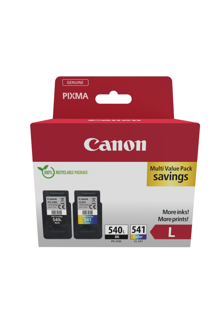 Multipack Tintenpatronen Canon PG540L/CL541XL / 5224B013, 4 Farben XL